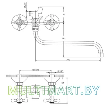 Смеситель Haiba HB2208-2 картинка 2